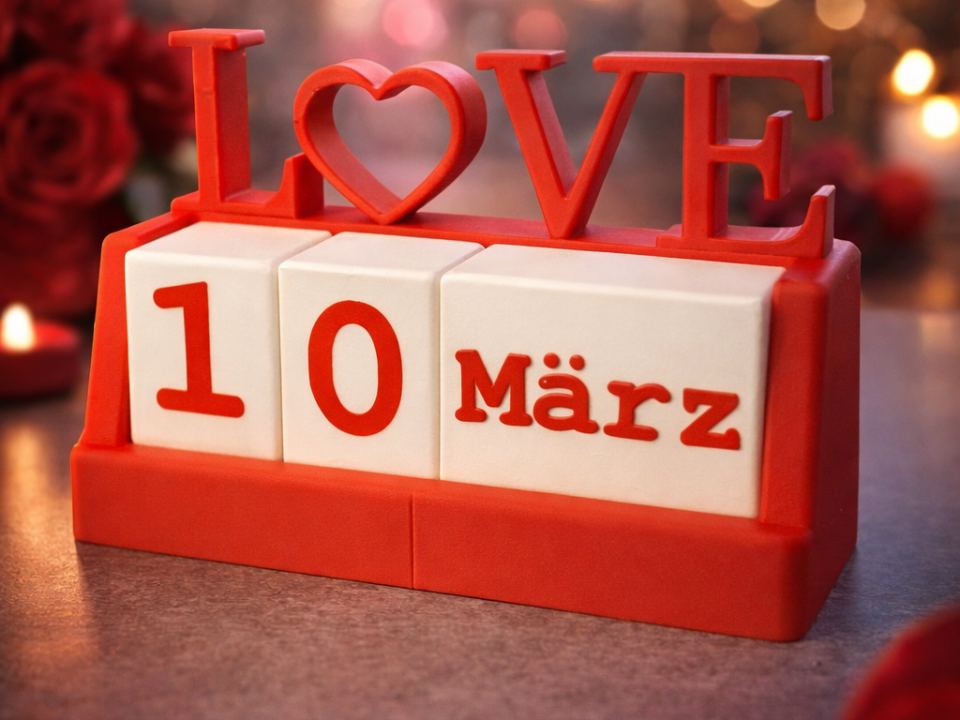 LOVE Day Stand – Magnetwürfeln